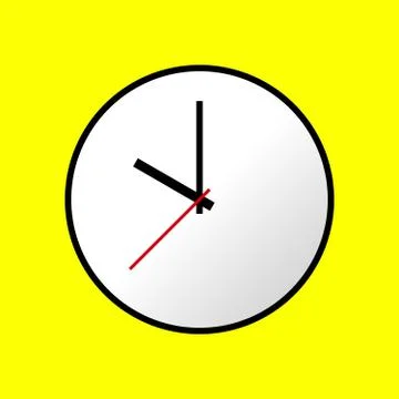 Clock icon, Vector illustration, flat design EPS10 스톡 일러스트