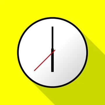 Clock icon, Vector illustration, flat design EPS10 Stock Illustration