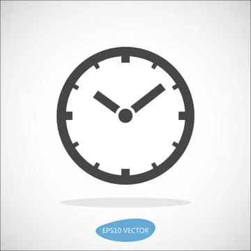 Clock icon , vector illustration Stock Illustration