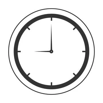 Clock icon vector illustration Stock Illustration