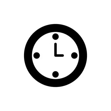 Clock icon vector illustration. Time sign and symbol. watch icon Illustrazione stock