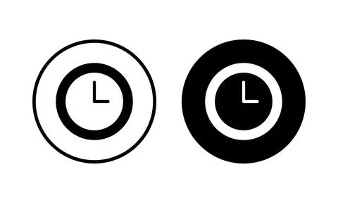 Clock icon vector illustration. Time sign and symbol. watch icon Illustrazione stock