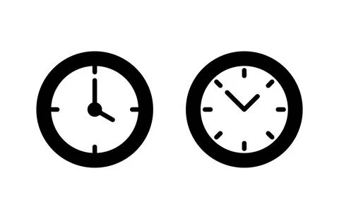 Clock icon vector illustration. Time sign and symbol. watch icon 스톡 일러스트