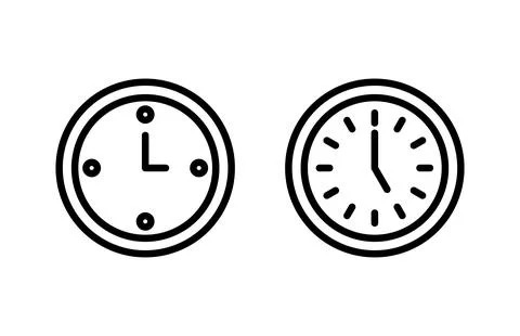 Clock icon vector illustration. Time sign and symbol. watch icon 스톡 일러스트