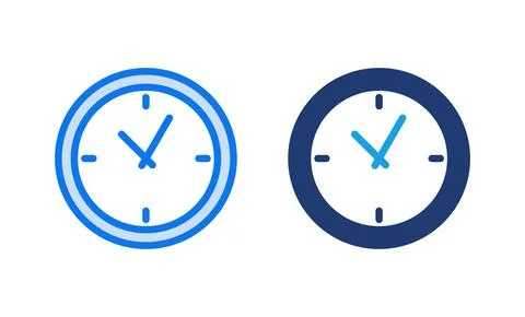 Clock icon vector illustration. Time sign and symbol. watch icon Stock Illustration