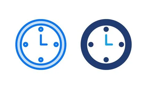 Clock icon vector illustration. Time sign and symbol. watch icon Stock Illustration