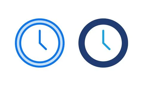 Clock icon vector illustration. Time sign and symbol. watch icon Stock Illustration