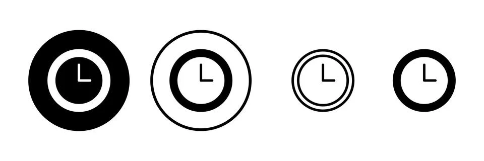 Clock icon vector illustration. Time sign and symbol. watch icon 스톡 일러스트