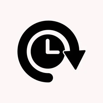 Clock icon vector. Time icon symbol illustration Stock Illustration