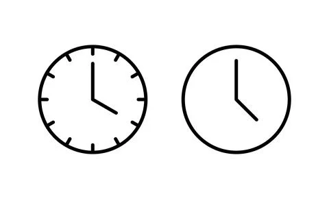 Clock icon vector. Time sign and symbol. watch icon Stock Illustration