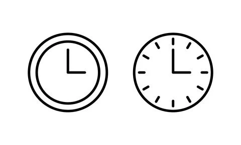 Clock icon vector. Time sign and symbol. watch icon Stock Illustration