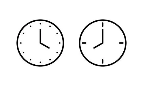 Clock icon vector. Time sign and symbol. watch icon Stock Illustration