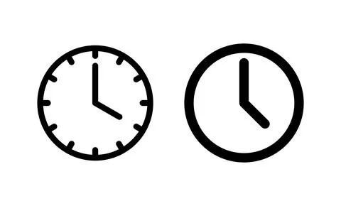Clock icon vector. Time sign and symbol. watch icon Stock Illustration