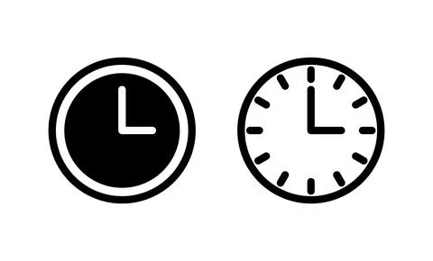 Clock icon vector. Time sign and symbol. watch icon Stock Illustration