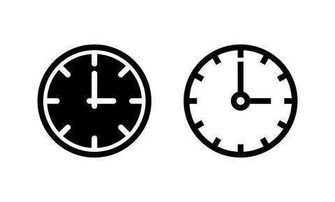 Clock icon vector. Time sign and symbol. watch icon Stock Illustration