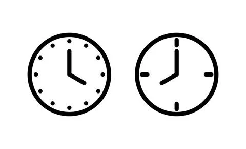 Clock icon vector. Time sign and symbol. watch icon Stock Illustration