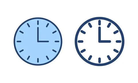 Clock icon vector. Time sign and symbol. watch icon Stock Illustration