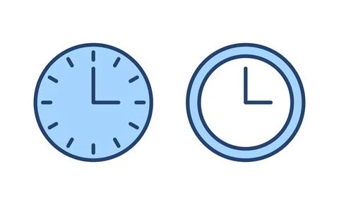 Clock icon vector. Time sign and symbol. watch icon Stock Illustration