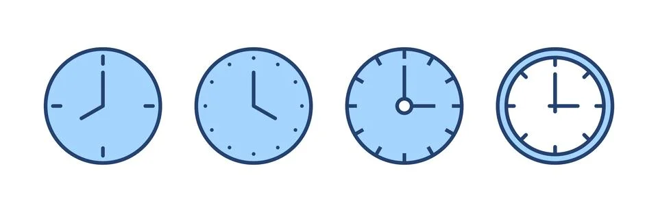 Clock icon vector. Time sign and symbol. watch icon Stock Illustration