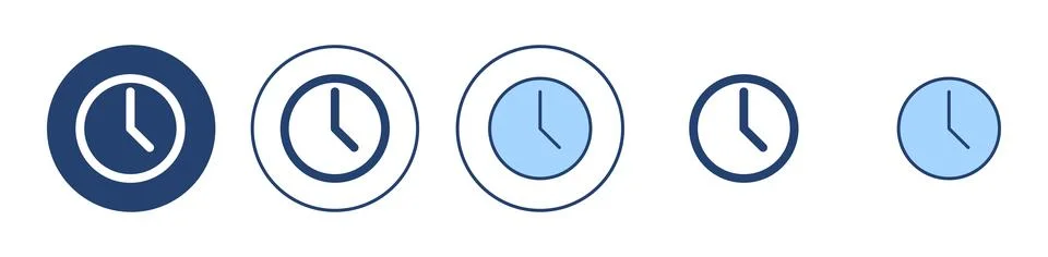 Clock icon vector. Time sign and symbol. watch icon Stock Illustration