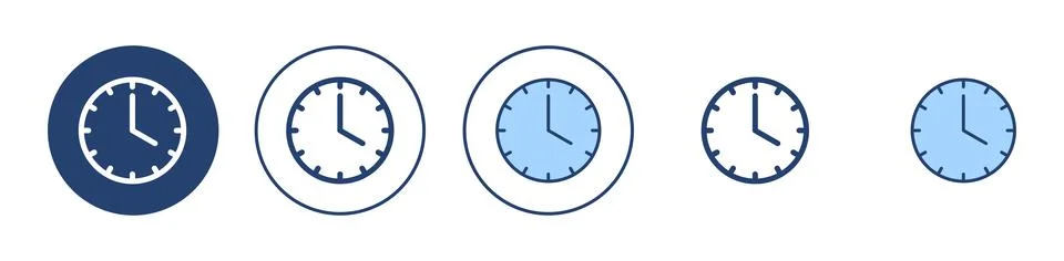 Clock icon vector. Time sign and symbol. watch icon Stock Illustration