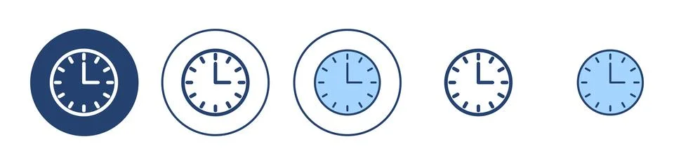 Clock icon vector. Time sign and symbol. watch icon Stock Illustration