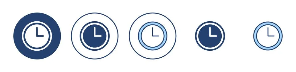 Clock icon vector. Time sign and symbol. watch icon Stock Illustration