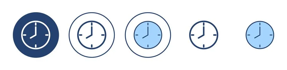 Clock icon vector. Time sign and symbol. watch icon Stock Illustration