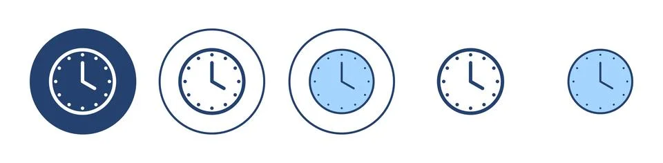 Clock icon vector. Time sign and symbol. watch icon Stock Illustration