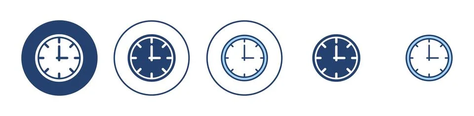Clock icon vector. Time sign and symbol. watch icon Stock Illustration