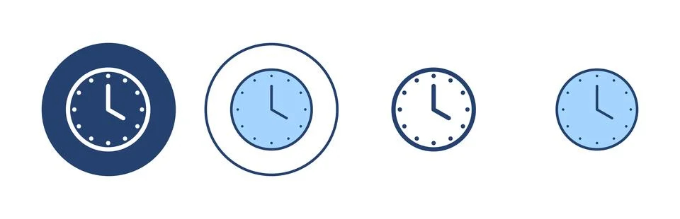 Clock icon vector. Time sign and symbol. watch icon イラスト素材