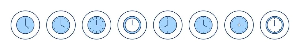 Clock icon vector. Time sign and symbol. watch icon Stock Illustration