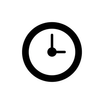 Clock icon vector. Time sign and symbol. watch icon Stock Illustration