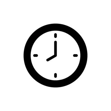 Clock icon vector. Time sign and symbol. watch icon Stock Illustration