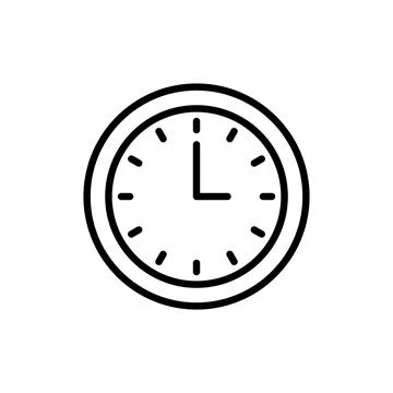 Clock icon vector. Time sign and symbol. watch icon Stock Illustration
