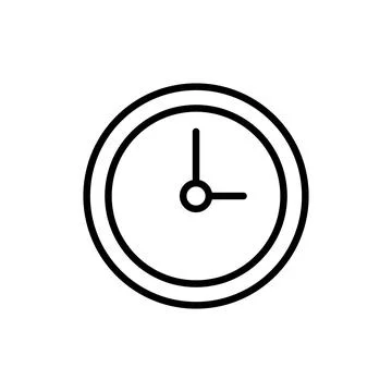 Clock icon vector. Time sign and symbol. watch icon 스톡 일러스트