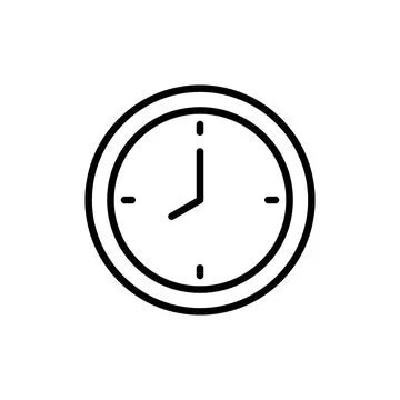 Clock icon vector. Time sign and symbol. watch icon 스톡 일러스트