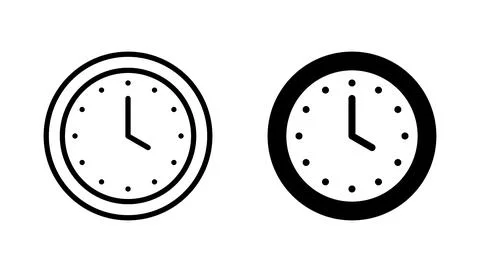 Clock icon vector. Time sign and symbol. watch icon Illustrazione stock