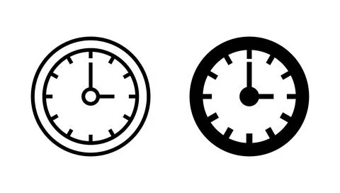 Clock icon vector. Time sign and symbol. watch icon Stock Illustration