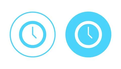 Clock icon vector. Time sign and symbol. watch icon Illustrazione stock