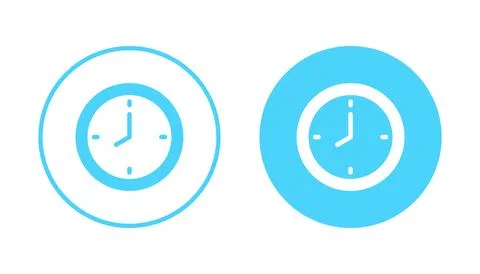 Clock icon vector. Time sign and symbol. watch icon Illustrazione stock