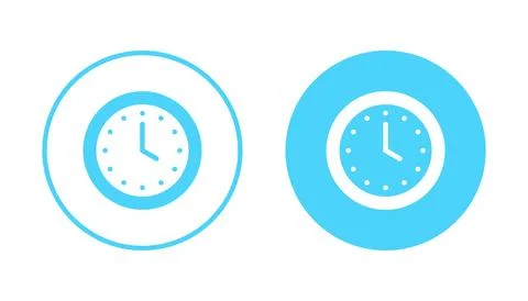 Clock icon vector. Time sign and symbol. watch icon Illustrazione stock