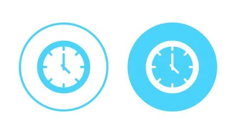 Clock icon vector. Time sign and symbol. watch icon Illustrazione stock