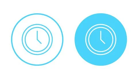 Clock icon vector. Time sign and symbol. watch icon Illustrazione stock