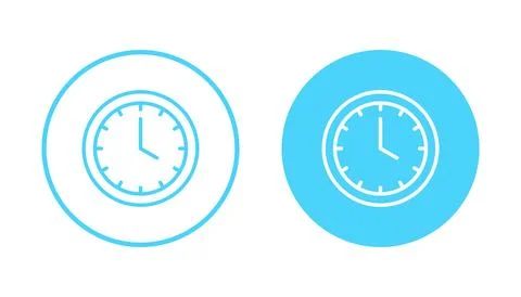 Clock icon vector. Time sign and symbol. watch icon Illustrazione stock