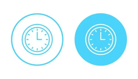 Clock icon vector. Time sign and symbol. watch icon Illustrazione stock