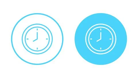 Clock icon vector. Time sign and symbol. watch icon Illustrazione stock