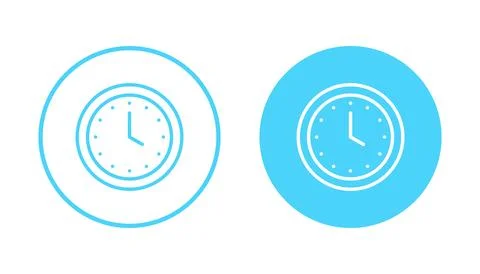 Clock icon vector. Time sign and symbol. watch icon Illustrazione stock