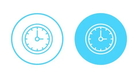 Clock icon vector. Time sign and symbol. watch icon Illustrazione stock