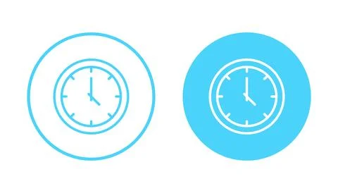 Clock icon vector. Time sign and symbol. watch icon Illustrazione stock